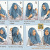 Cara Memakai Jilbab Paris Curly Style