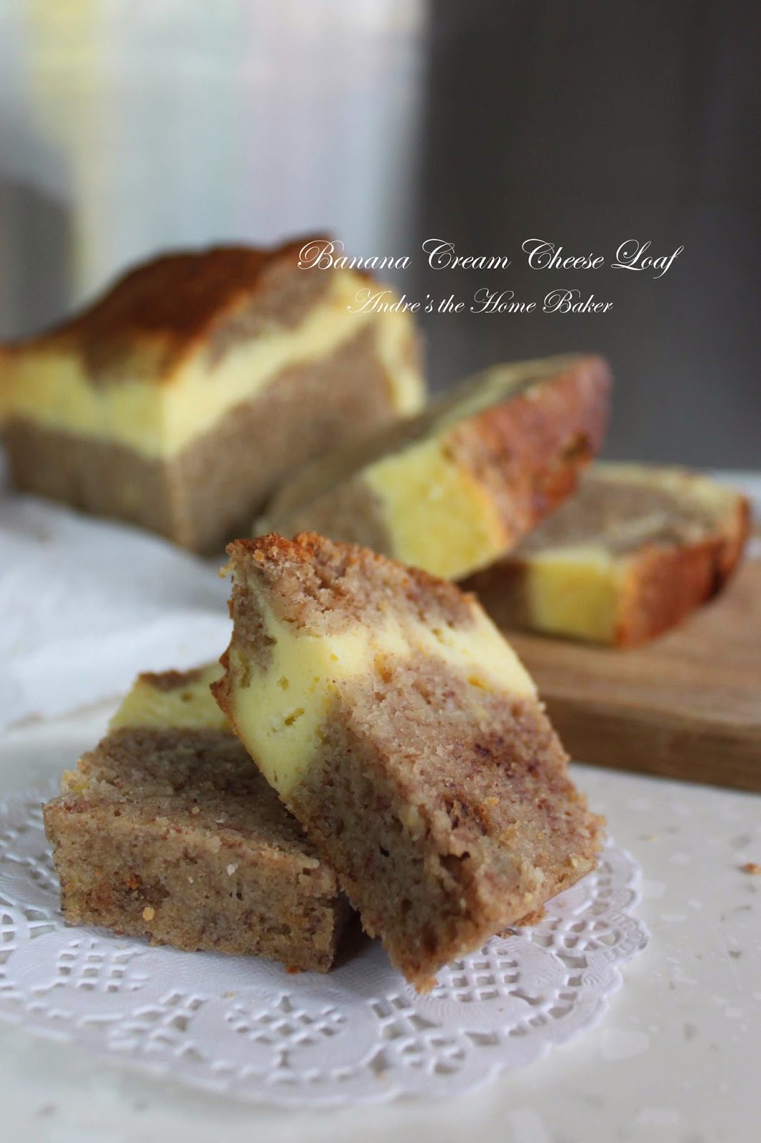 ♥ Banana Cream Cheese Loaf ♥ Andre's the Home Baker