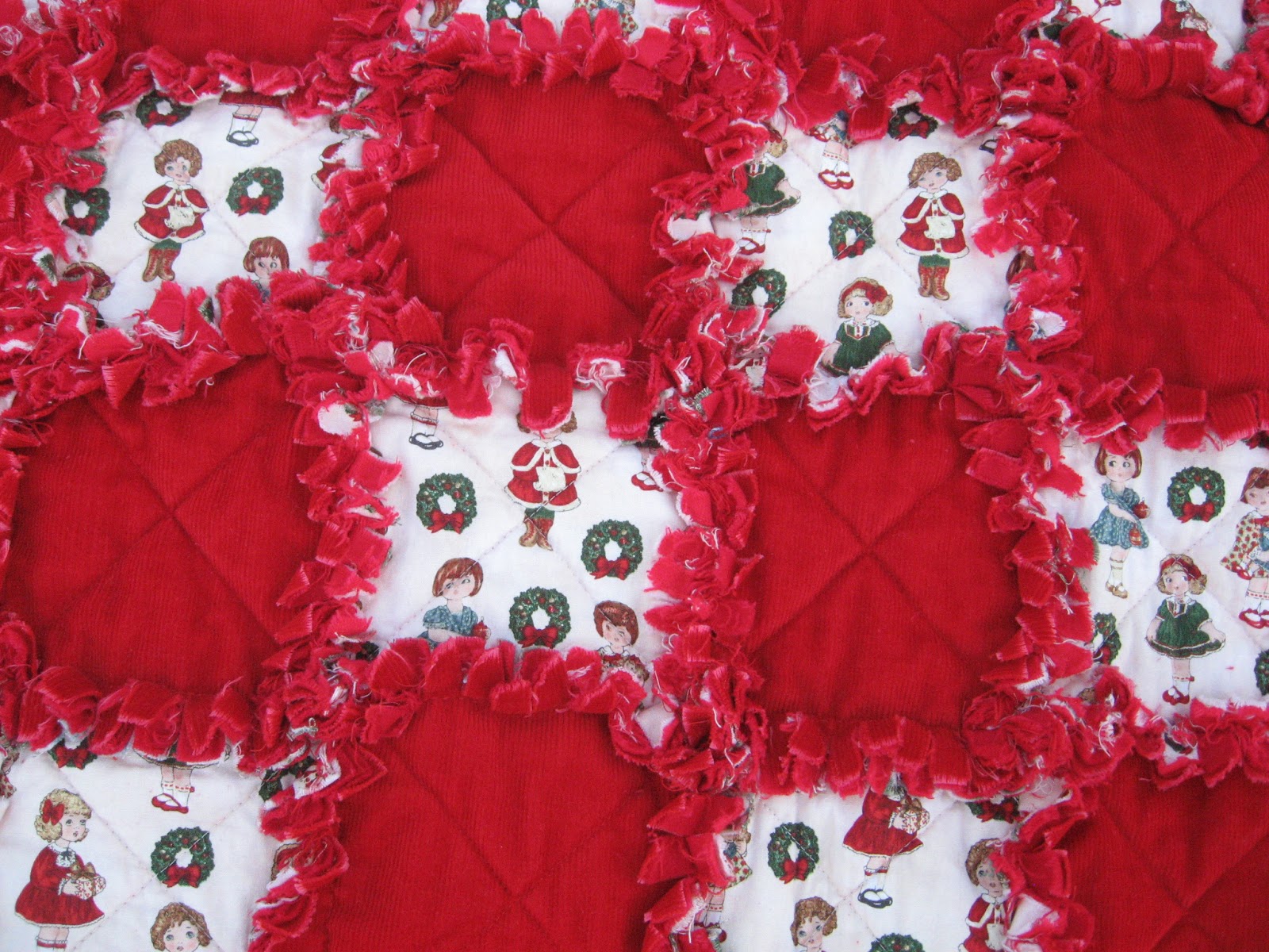 Passion Fruit Princess Christmas Rag Quilt