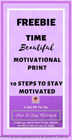 Freebie: How To Stay Motivated-10 step checklist help you stay consistent.