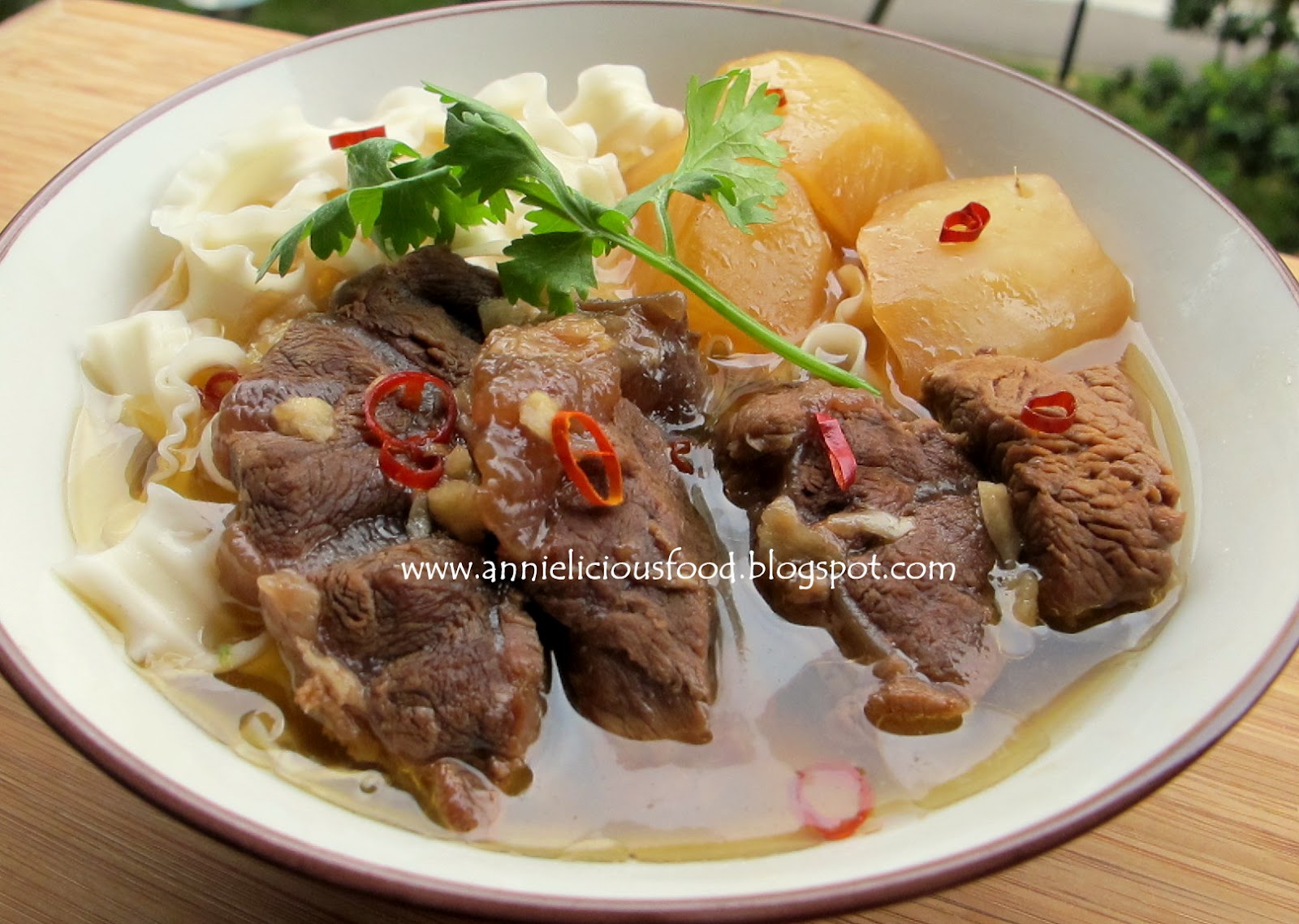 Annielicious Food Asian Style Beef Stew with Radish