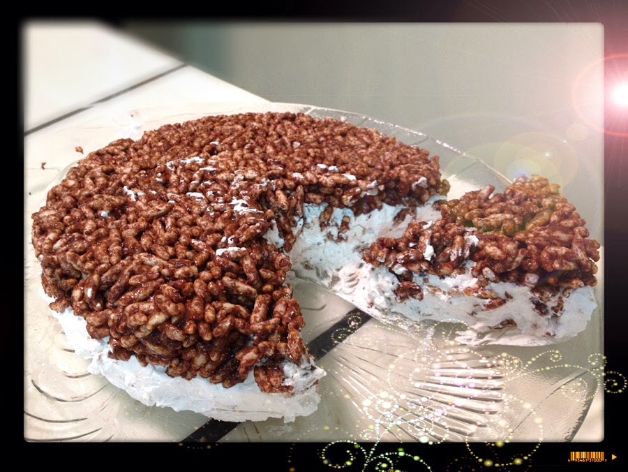 ♥ Veggie Temptation Nutella RiceCrisp IceCream Cake