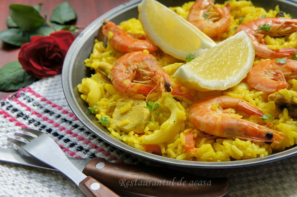 Restaurantul De Acasa Paella Cu Fructe De Mare