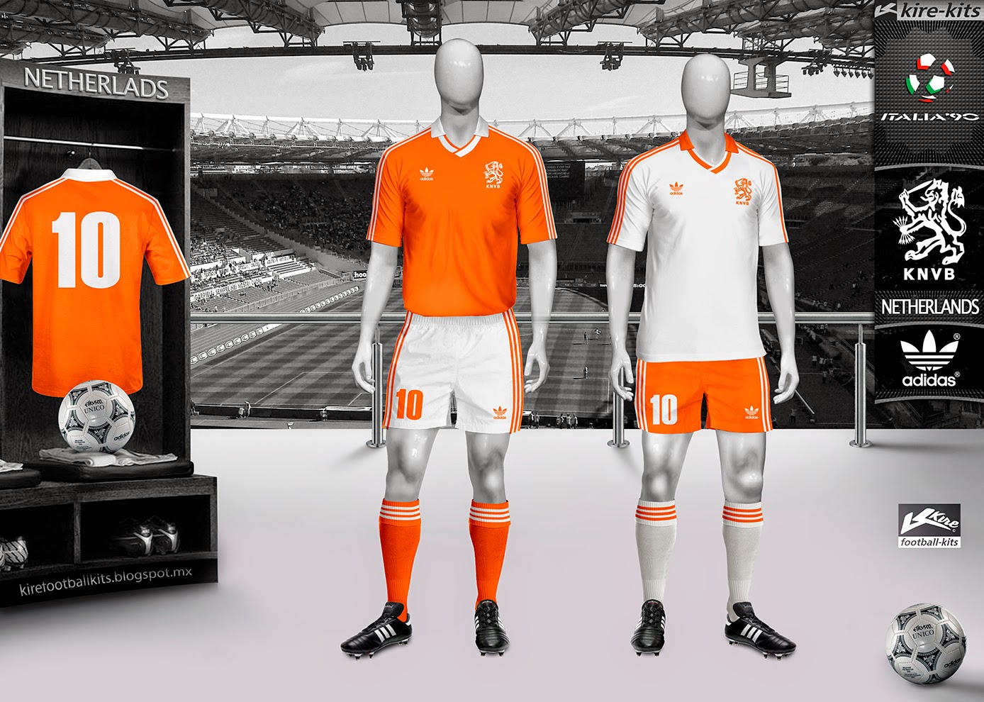 Kire Football Kits: Netherlands kits World Cup 1990