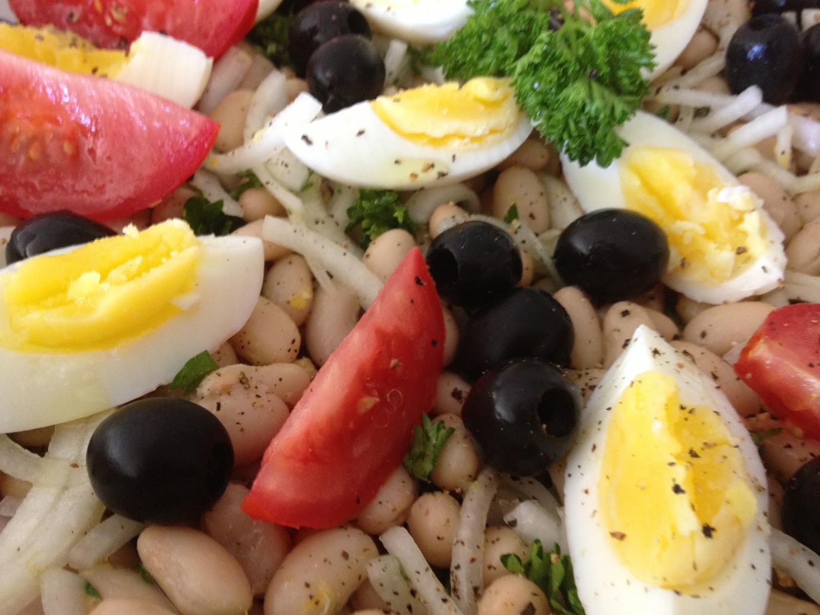 Here and There Piyaz Turkish Bean Salad