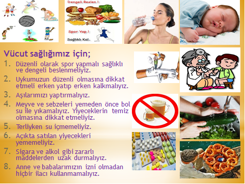 Ugur Boceklerim Sagligimizi Korumak Icin Neler Yapmaliyiz 3 Sinif Hayat Bilgisi Dersi Performans Odevi