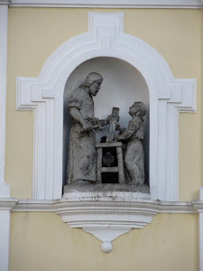 Statue at the Cathedral in Guatemala City