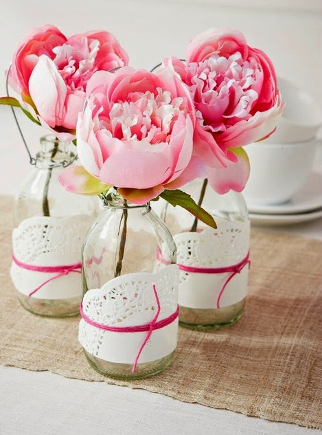 25 Arranjos de Mesa e Decoração para Casamento com Peônias ...