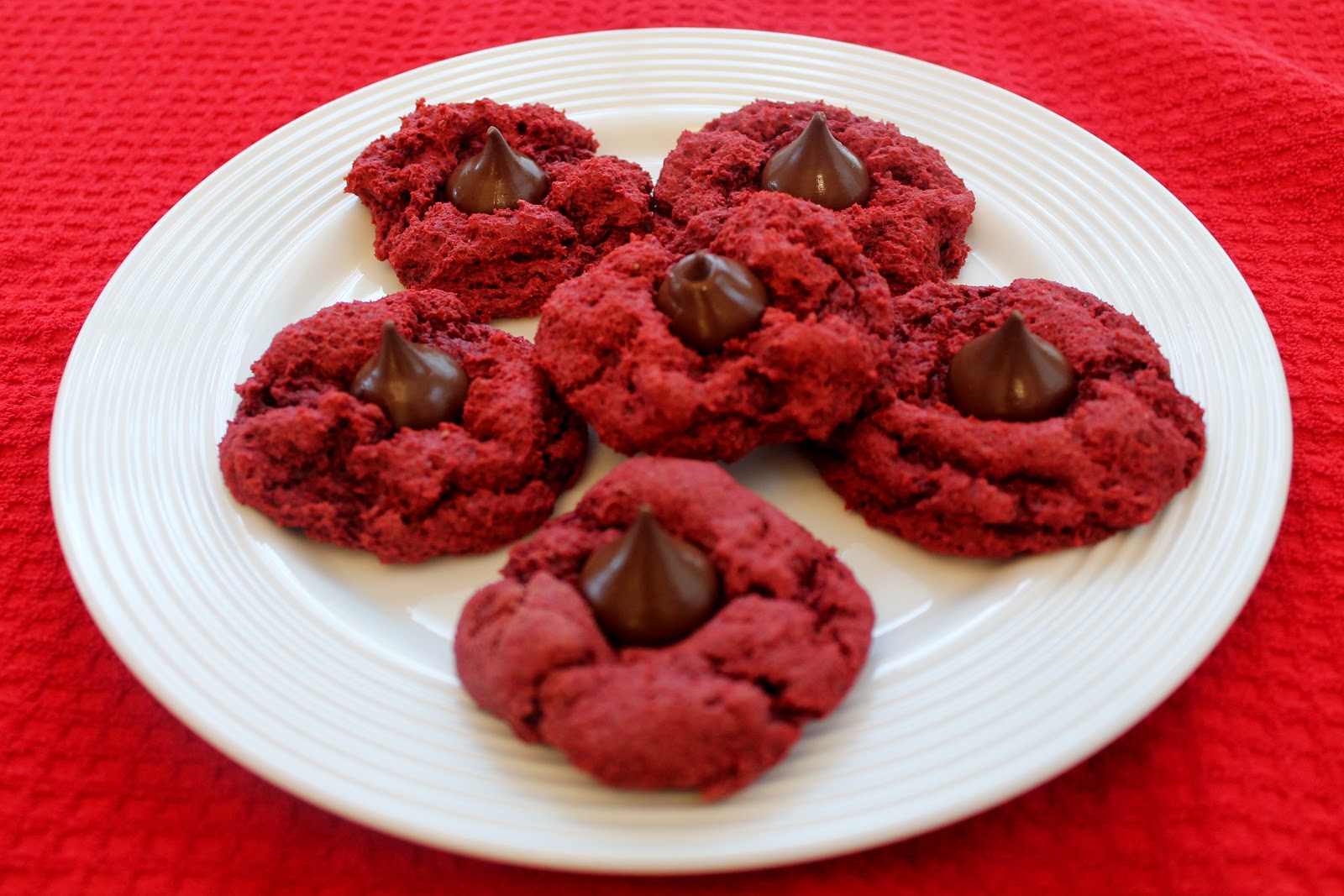 Key Ingredients Red Velvet Hershey Kiss Cookies