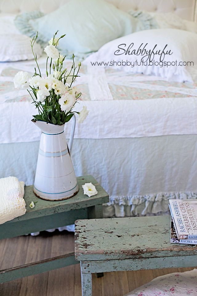 Benches In The Bedroom...Shabby Chic Style Shabbyfufu