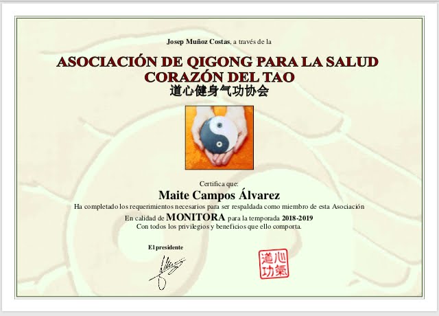 CERTIFICADO MONITORA QIGONG