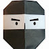 Origami A Ninja (face) instructions