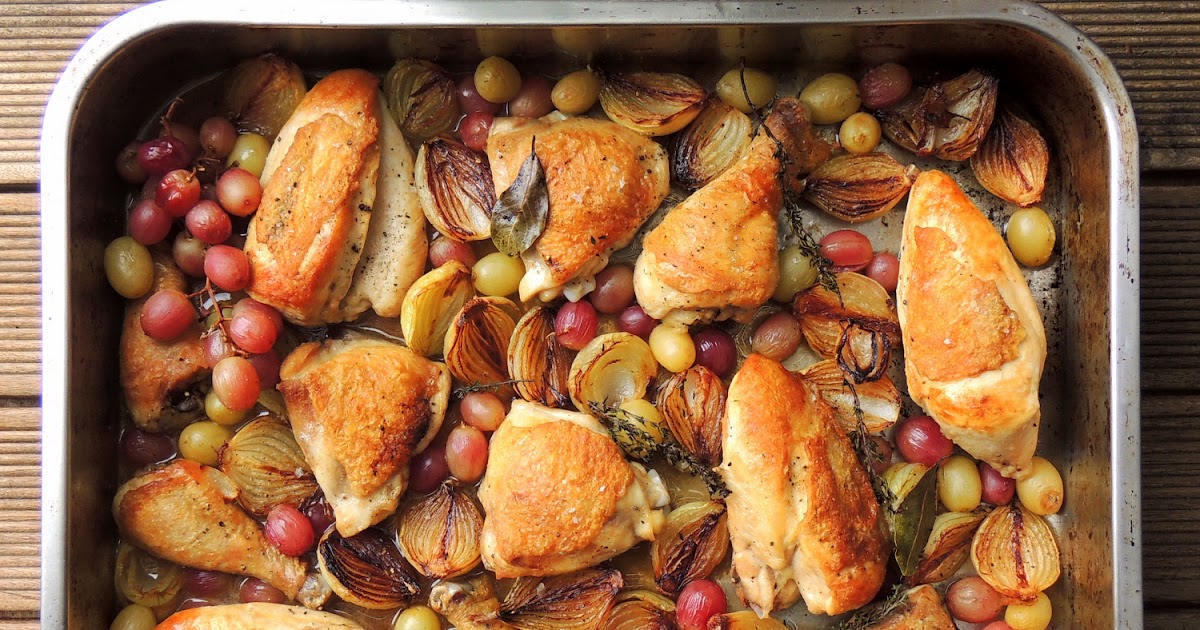 Chicken with Roasted Onions, Grapes & Verjuice Scrumptious South Africa