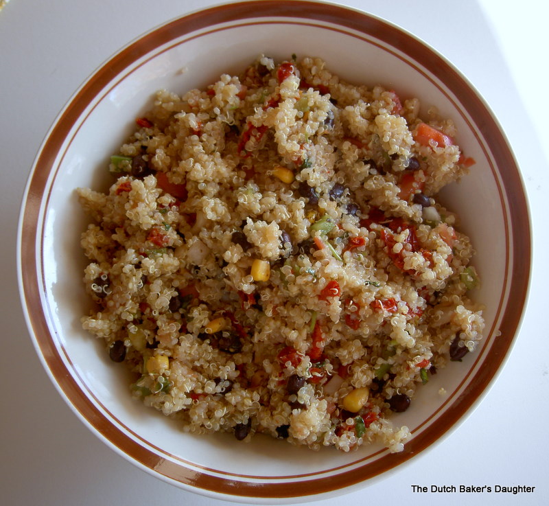The Dutch Baker's Daughter Quinoa Salsa Salad....three ingredients.