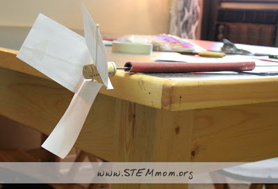 Teacher wind turbine prototype based on WindWise curriculum: from STEMmom.org