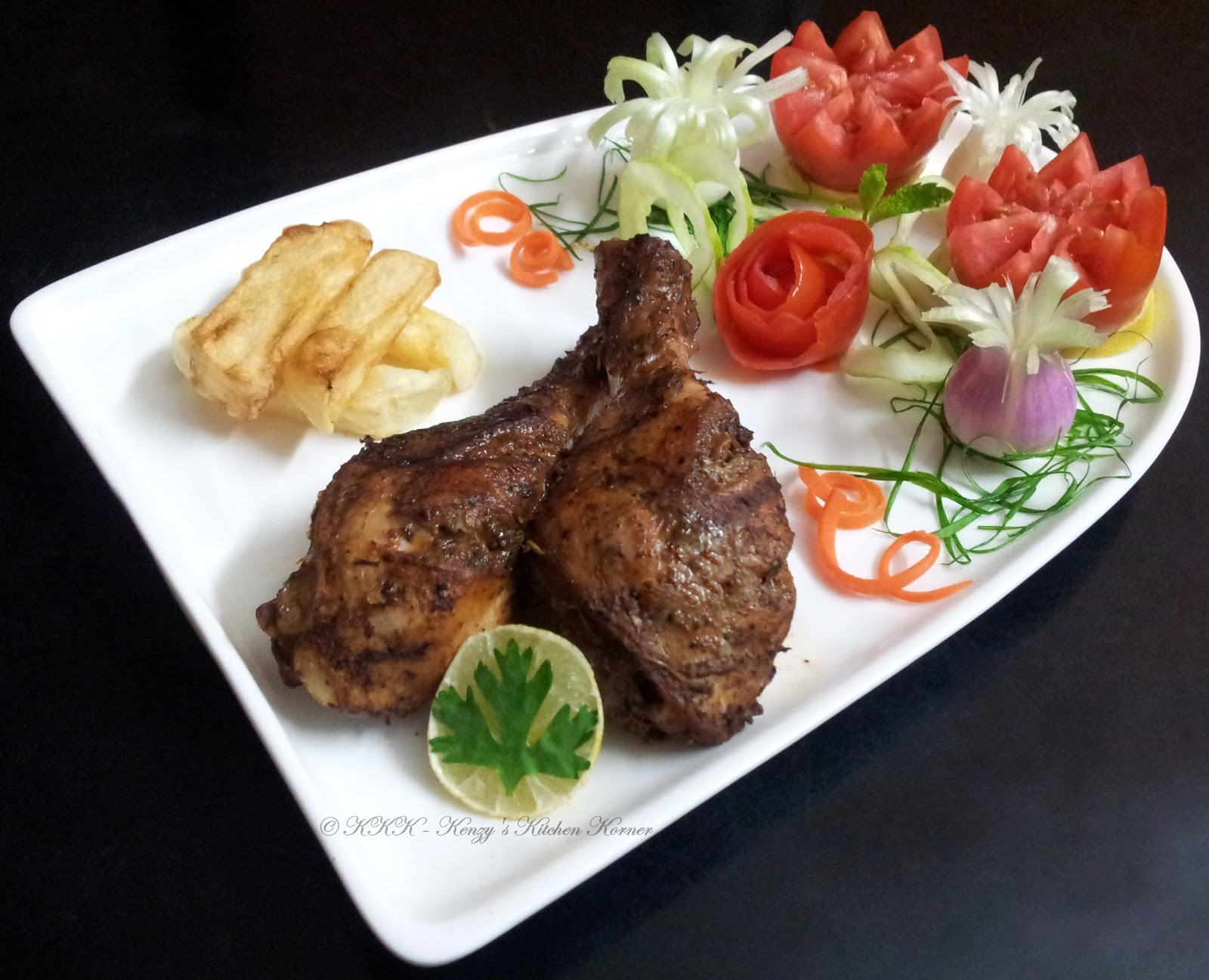 Kenzy's Kitchen Korner... PanGrilled Caribbean Jerk Chicken