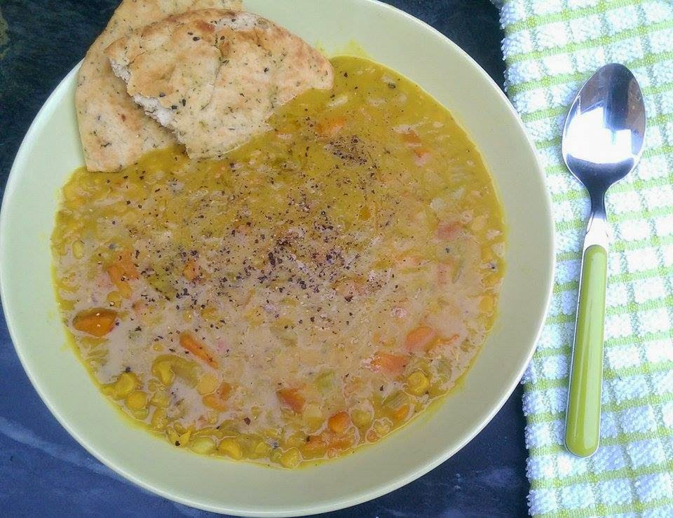 Fennel, Turmeric & Cardamom, Coconut Split Pea Soup Euphoric Vegan