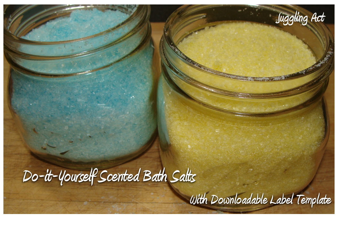 DIY Scented Bath Salts Juggling Act Mama