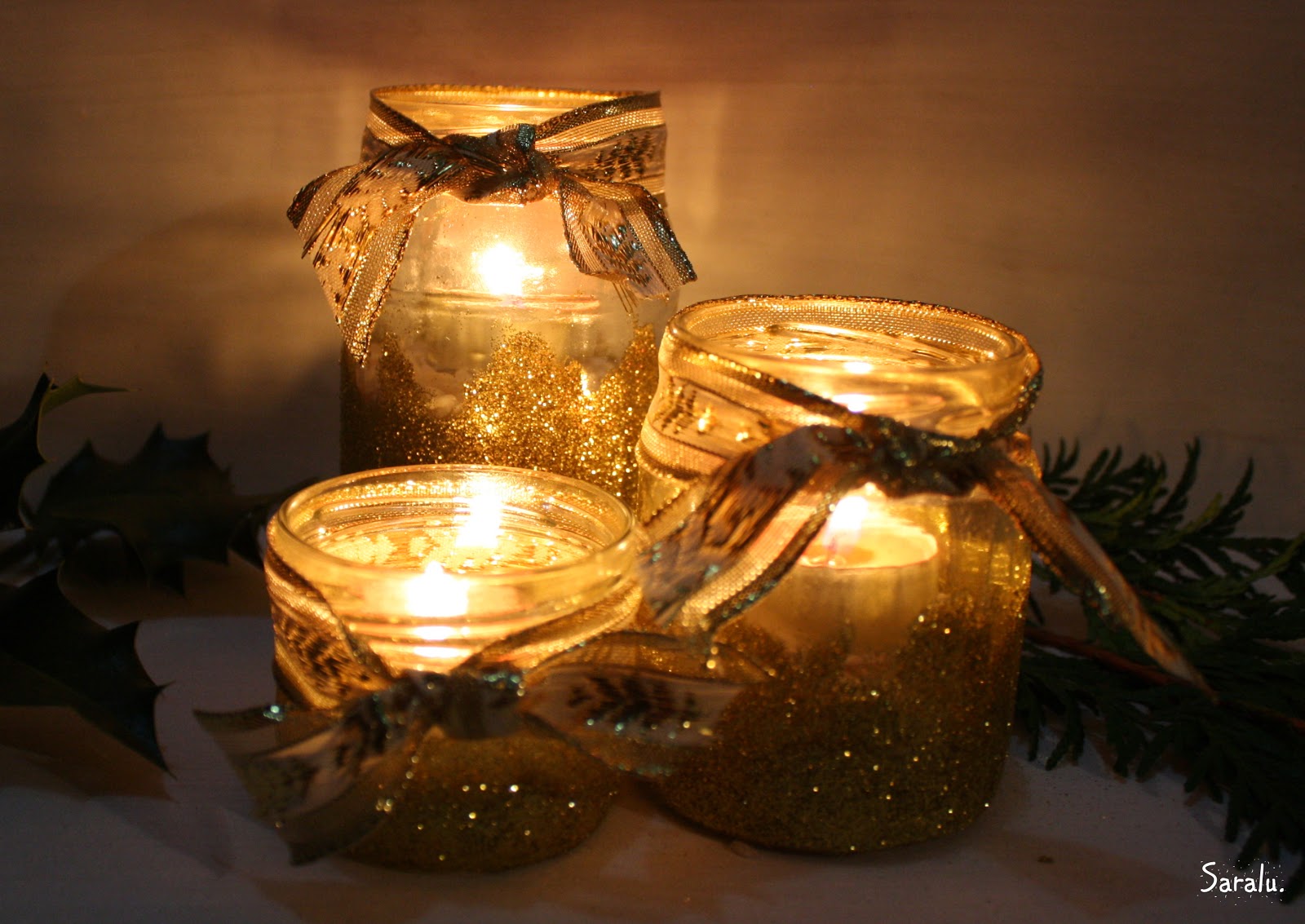 PORTAVELAS NAVIDEÑOS: BOTES / EL nido DE MAMÁ GALLINA