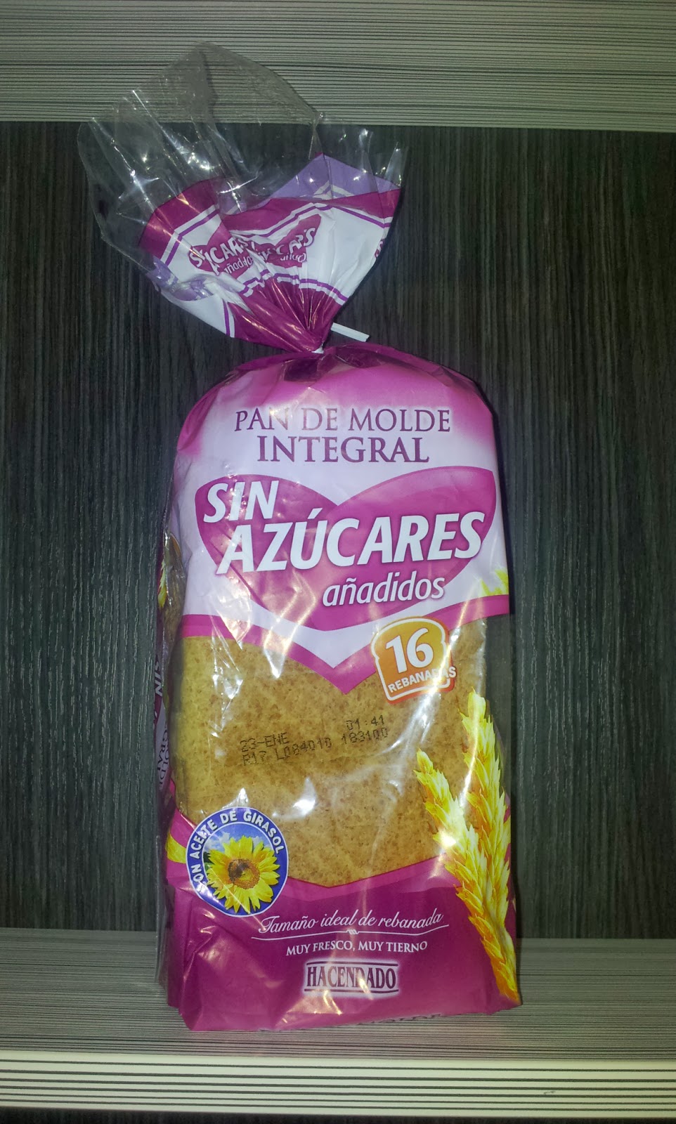 Integral sin Azúcar: Pan de Molde integral/sin azucar Integral sin Azúcar: Pan de Molde integral/sin azucar