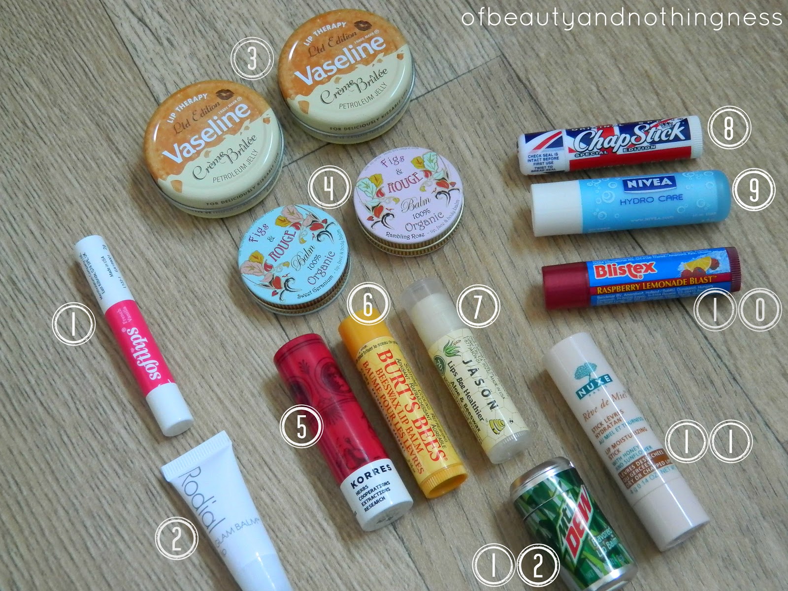 Lip Balm Collection • Of Beauty And Nothingness By Heather Nixon