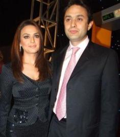 Preity Zinta with her Husband Photo
