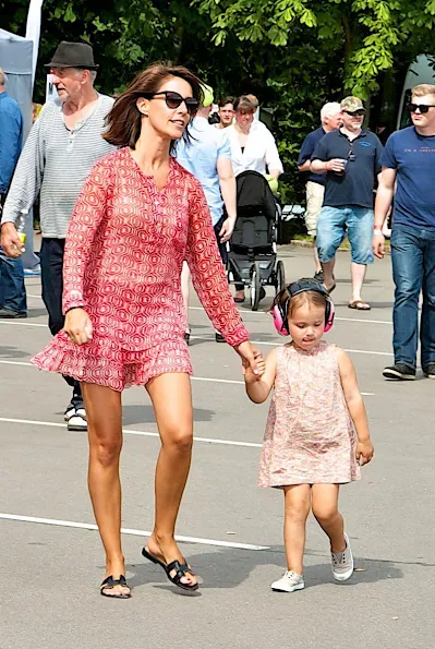 Prince Joachim and his wife, Princess Marie of Denmark, together with their children, Princess Athena and Prince Henrik