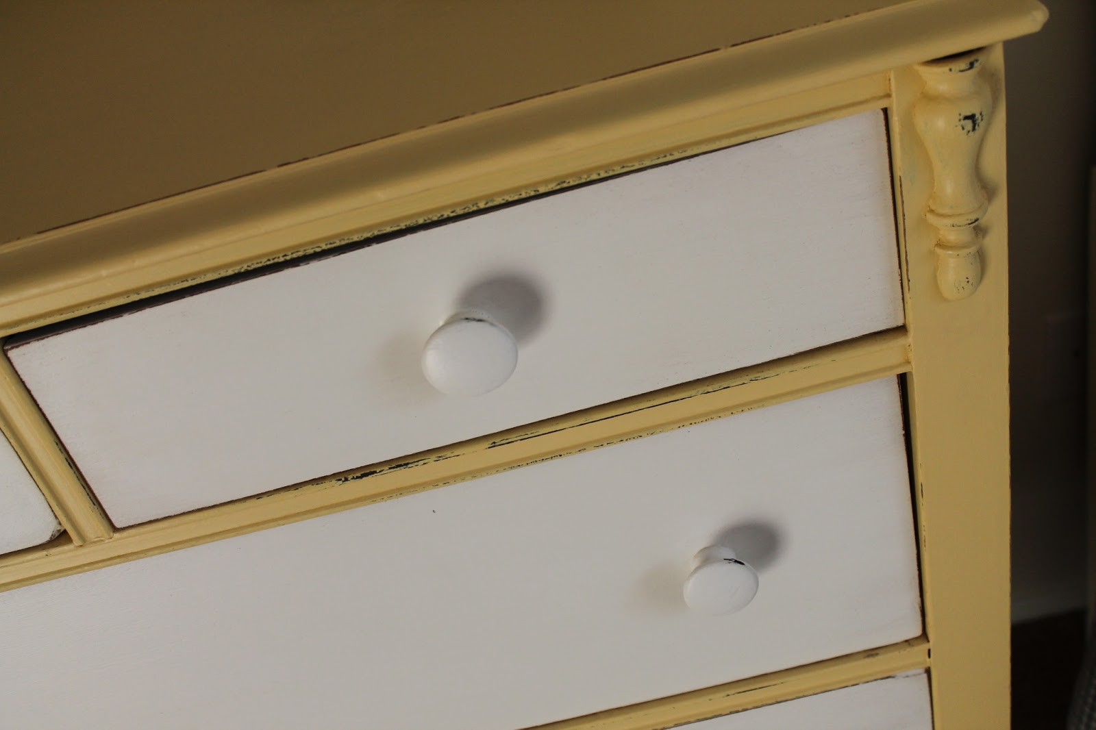 Elizabeth & Co. Yellow and White Cottage Dresser