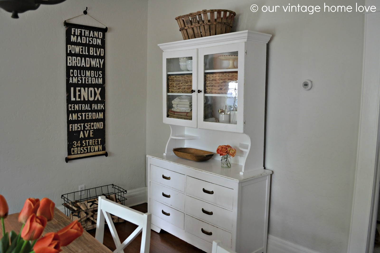 our vintage home love New (Old) Hutch Redo