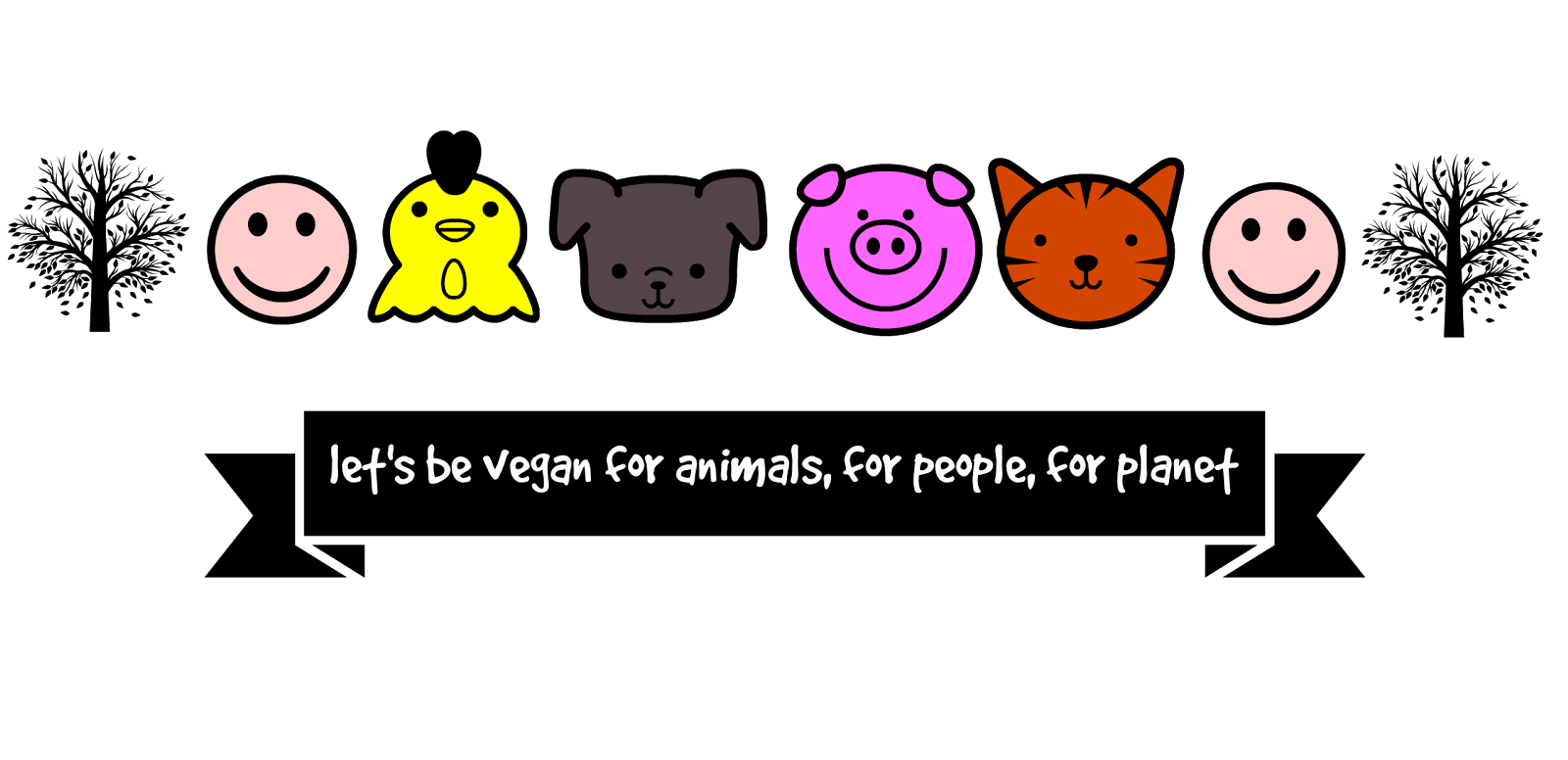 let's be vegan for animals, for people, for planet