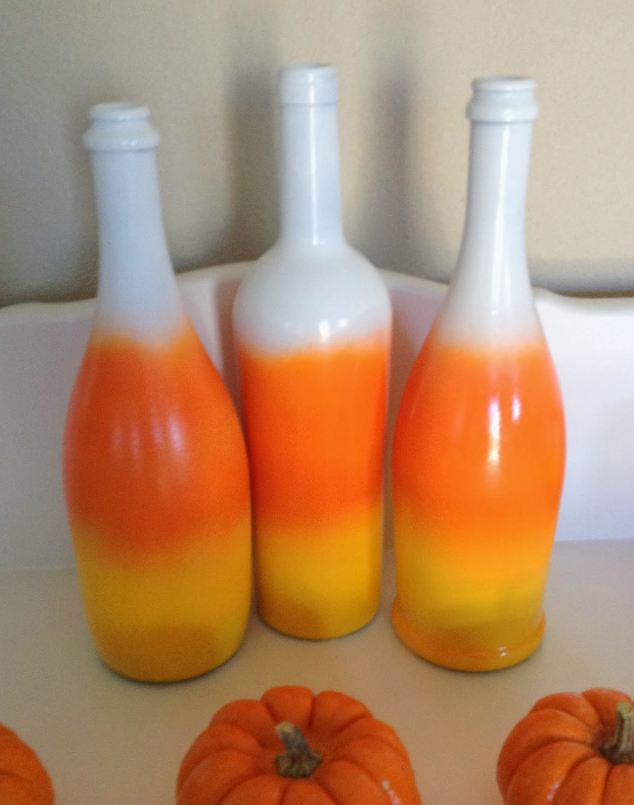 Champagne Thursdays Candy Corn Wine Bottles