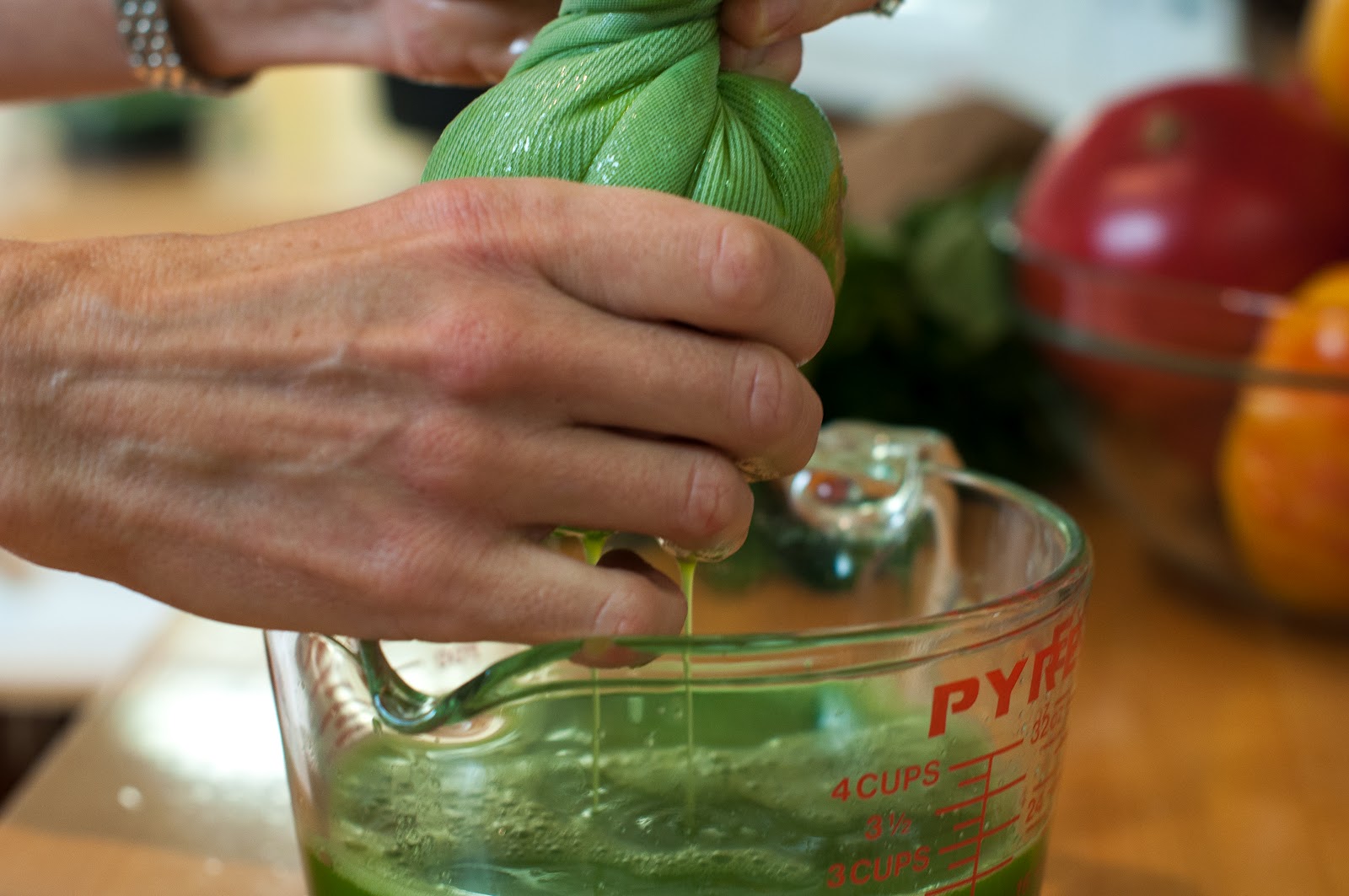how to make a "mean green juice" without a juicer Marin Mama Cooks