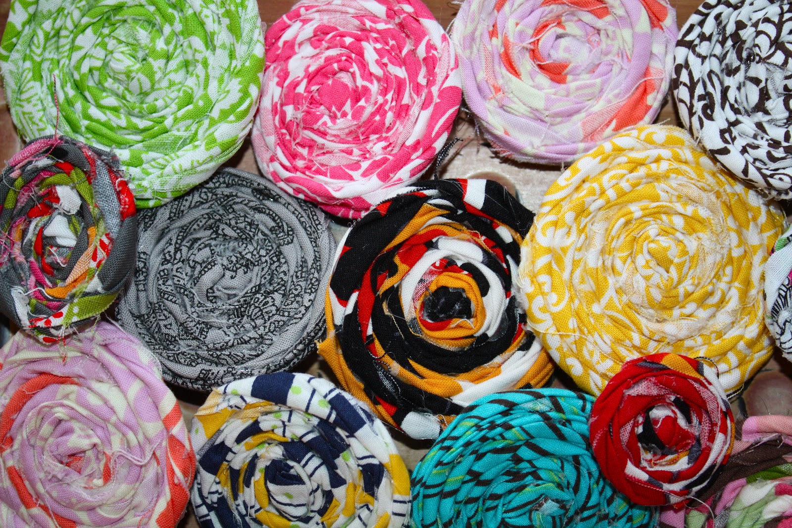 AntsiPants Rolled Fabric Flowers