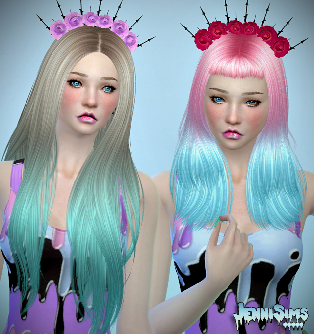 Jennisims Downloads sims 4Pastel Goth Accessory Headband