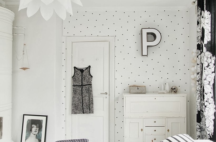DIY Easy and Simple Polka Dot Wall! Art And Chic