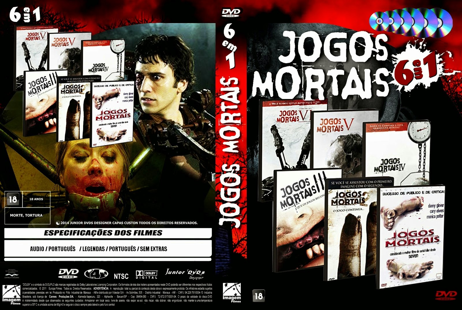 brcapas JOGOS MORTAIS 6 EM 1