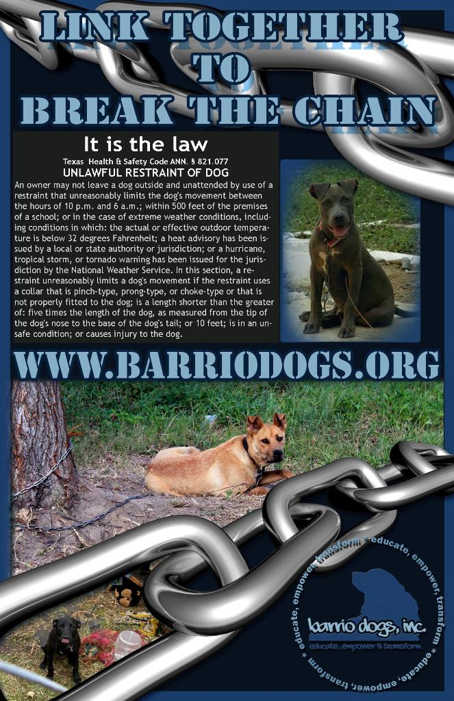 Barrio Watch Dog New "No Chains" Poster