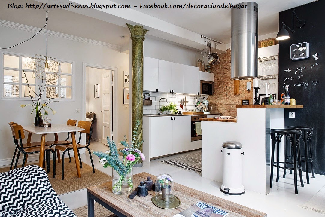 Como ubicar la cocina y el comedor unidos : decoración del hogar ... Comedor Cocina diseño