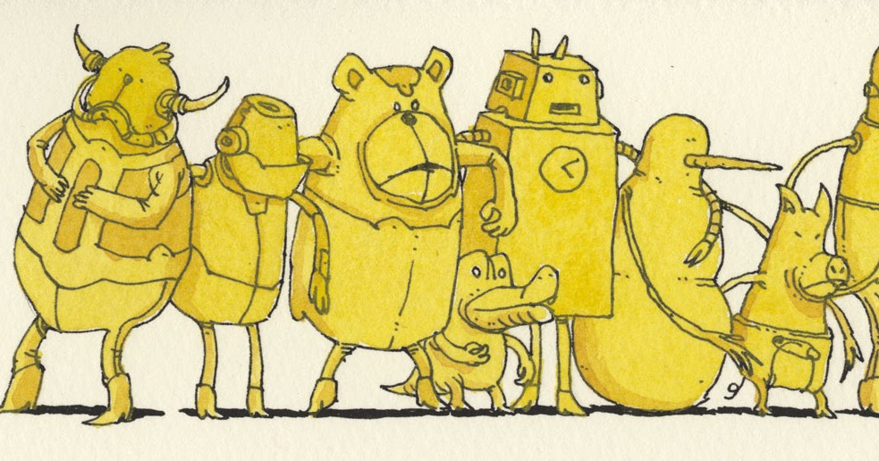 Mattias Inks Hanging out with the yellow gang