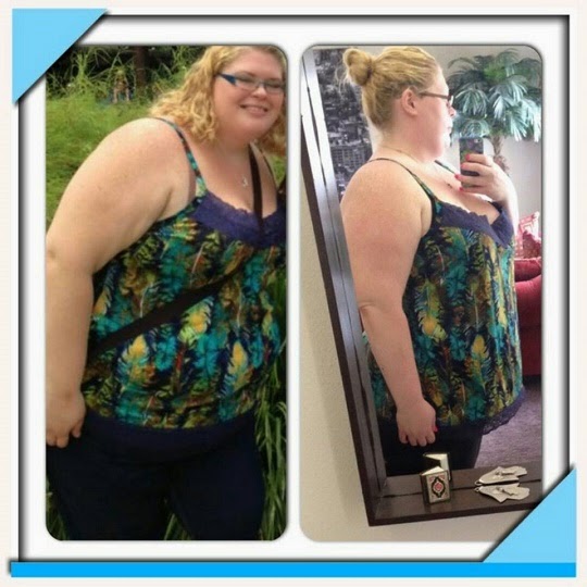 Tiffany's before and after weight loss with Skinny Fiber results are amazing!