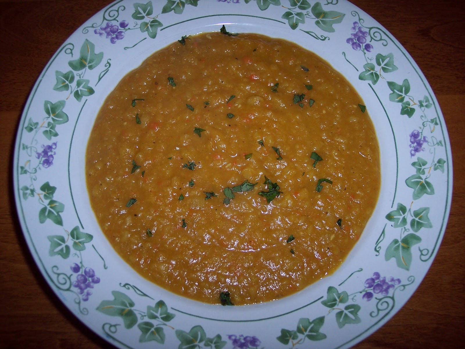 Savory Moments Curried butternut squash and yellow pea soup