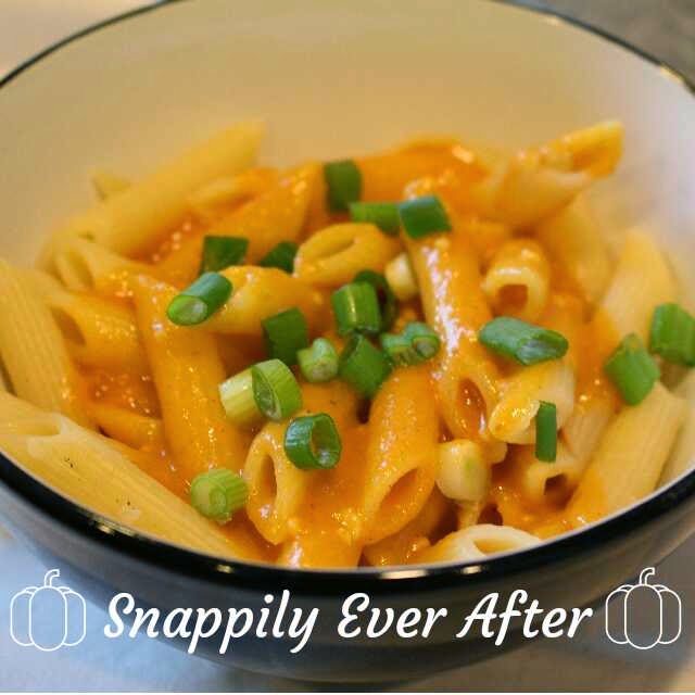 Snappily Ever After Creamy Coconut Pumpkin Pasta