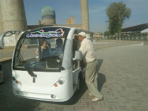 Tourist Buggy on Karimov Street .