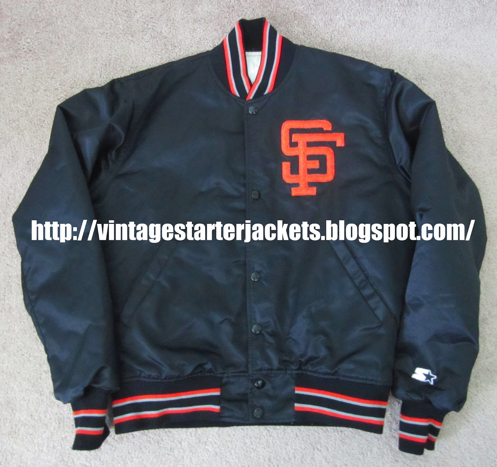 Vintage Sports Apparel Vintage San Francisco Giants Satin Starter