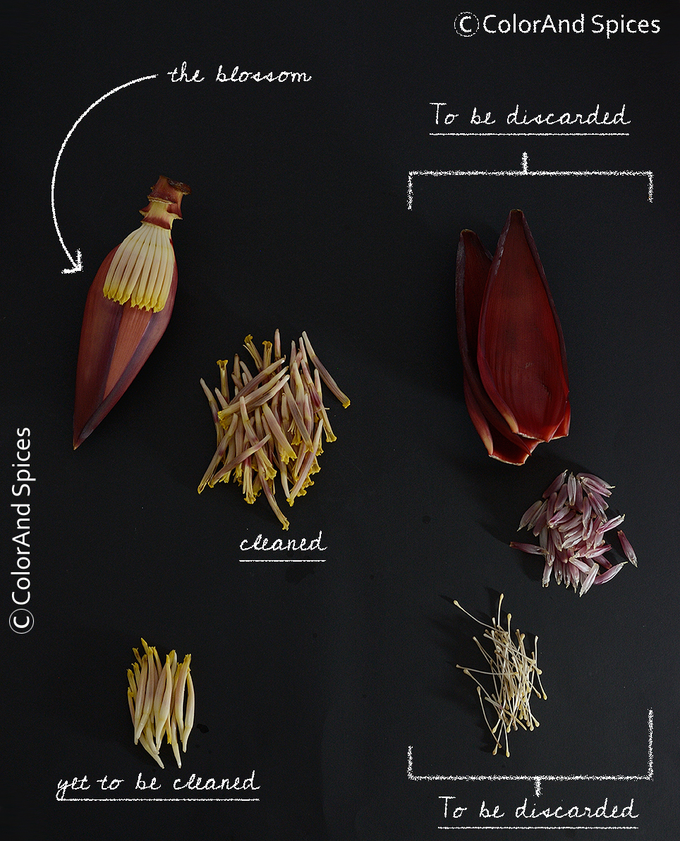 Color and Spices Mochachingri....Banana blossom 'n shrimp