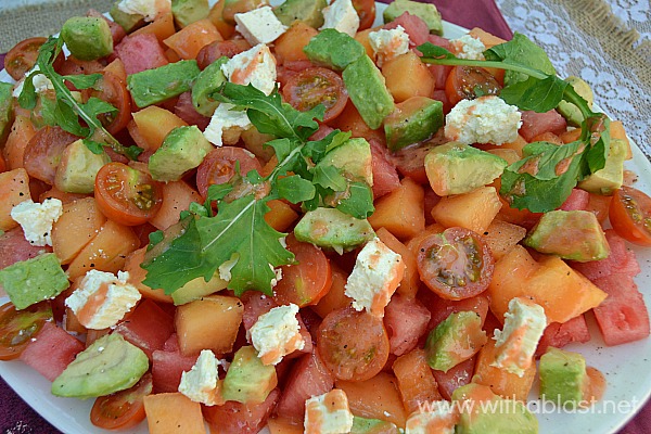 Mixed Melon and Avocado Salad