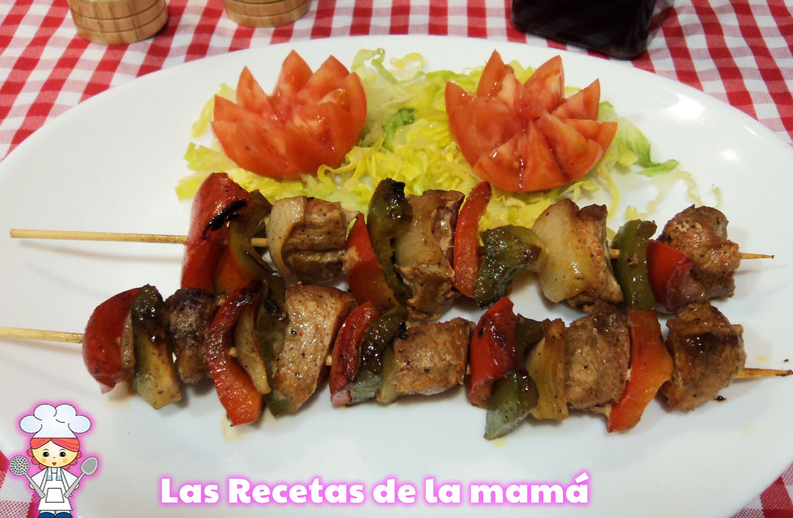 Las recetas de la Mamá Receta de Brochetas de solomillo de cerdo