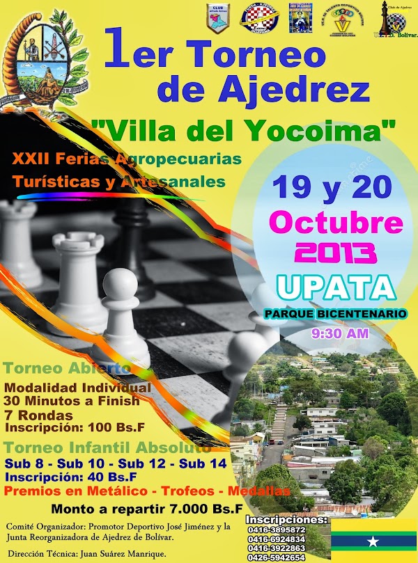 1er Torneo de Ajedrez “VILLA DEL YOCOIMA 2013” 1er Torneo de Ajedrez “VILLA DEL YOCOIMA 2013”