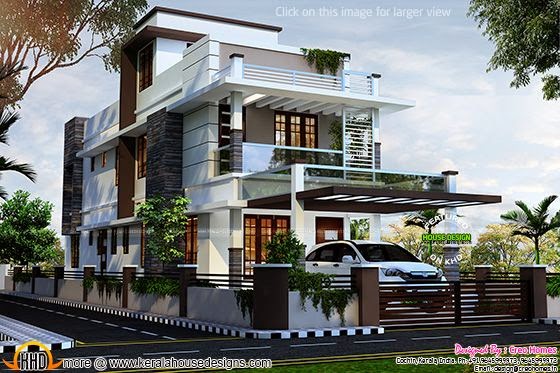 Contemporary house at Kottayam