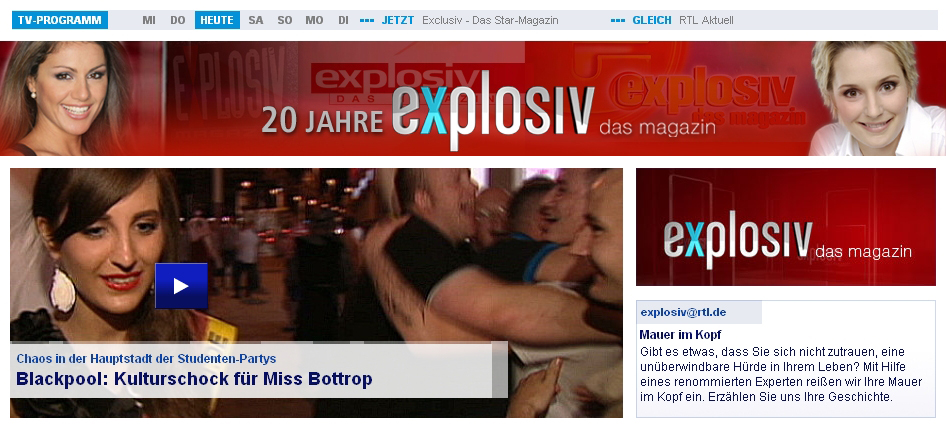 Rtl Dreh In Blackpool Larissa Schenten